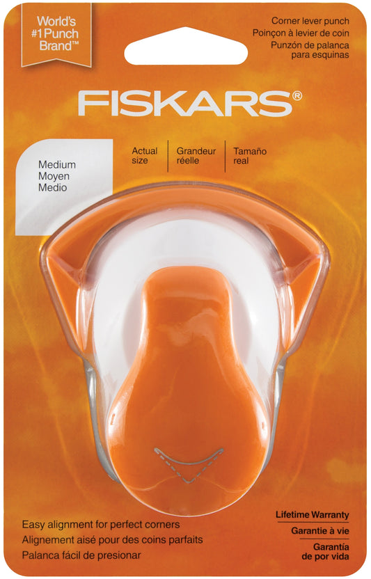 Fiskars Corner Lever Punch Medium Round