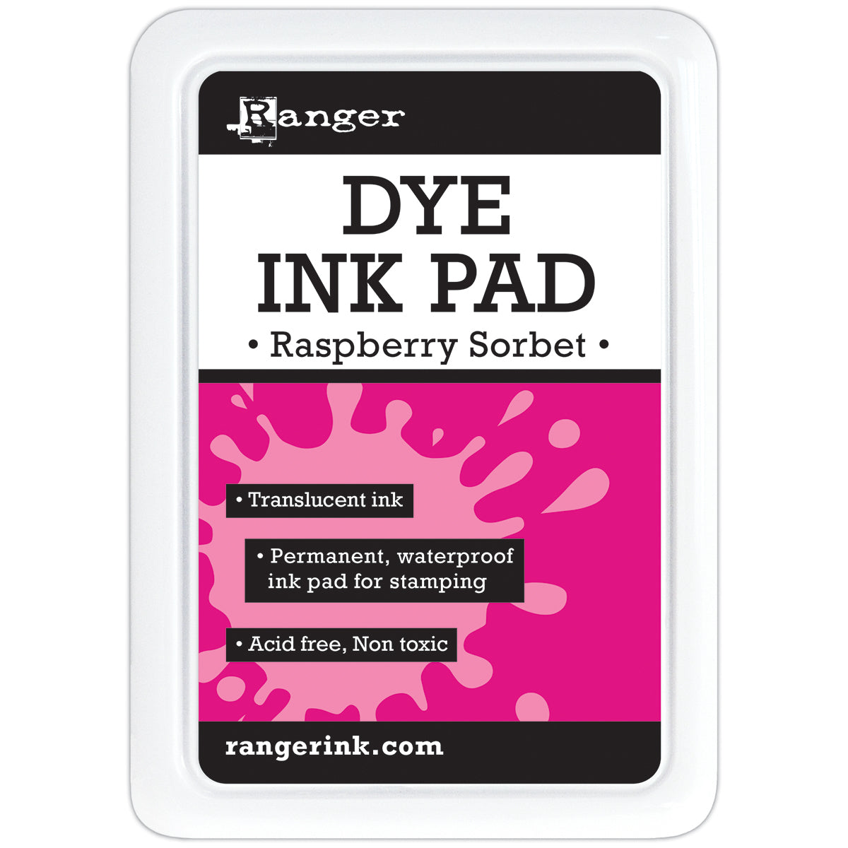 Ranger Dye Ink Pad Raspberry Sorbet Stamping