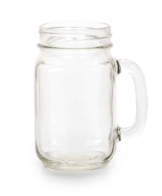 Glass Mason Jar Clear 16 Ounces 3.15 X 3.15 X 5.51 Inches