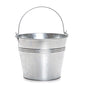 Tin Pail 6 Inches Tall 7.25 Inch Diameter