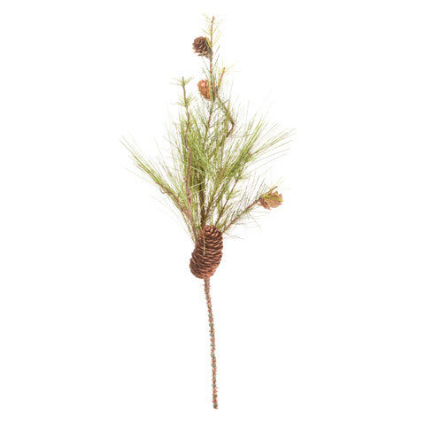 Pine Spray With 4 Pinecones 23 Inches