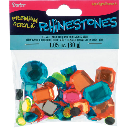 Rhinestones Acrylic Assorted Color Size and Shape