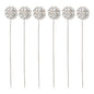 David Tutera Bouquet Jewelry Gold Flower Bouquet Pins With Rhinestones