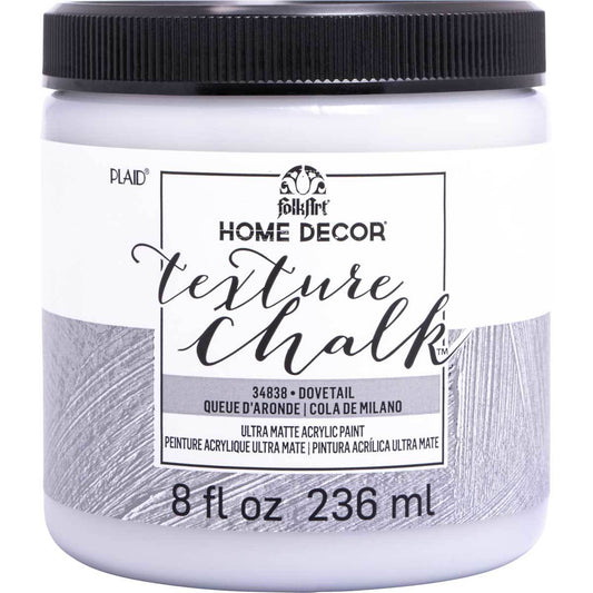 Plaid Folkart Home Decor Texture Chalk Paint 8Oz Dovetail