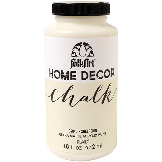 Plaid Folkart Home Decor Chalk Paint 16oz Sheepskin