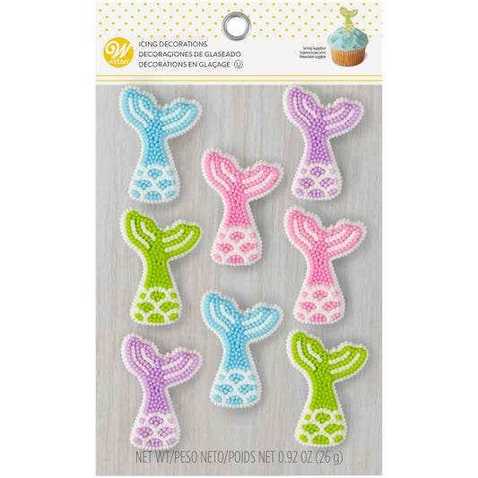 Wilton Mermaid Tail Icing Decorations 1 Pack of 2 Piece