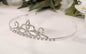 Silver Tiara With Rhinestone Accents