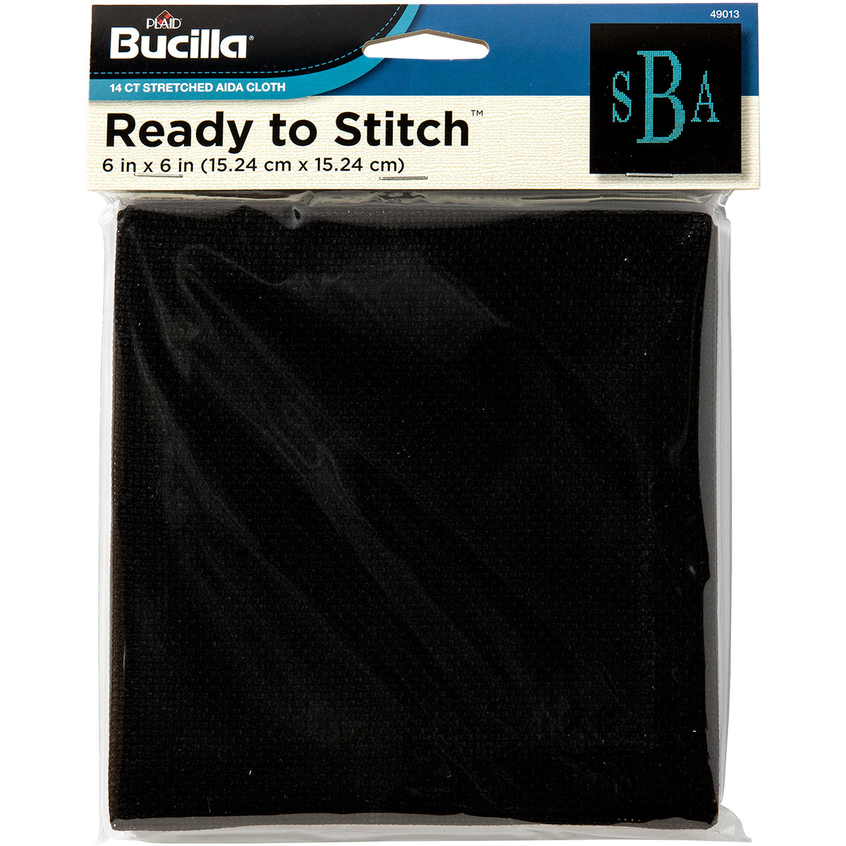 Plaid Bucilla Ready to Stitch Blanks Counted Cross Stitch Black 6 x 6 inches