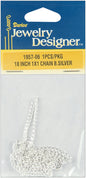 Jewelry Designer Slimpack 1 X 1mm Chain 18 Inches Silver