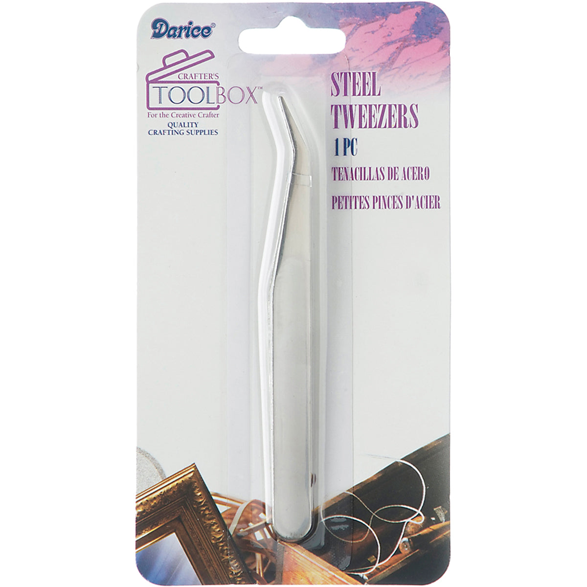 Fine Point Steel Tweezer 5 Inch Silver