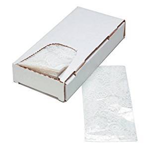 DIY Crafts Cellophane Bags Elegant White Lace 4 x 9.5 Inches