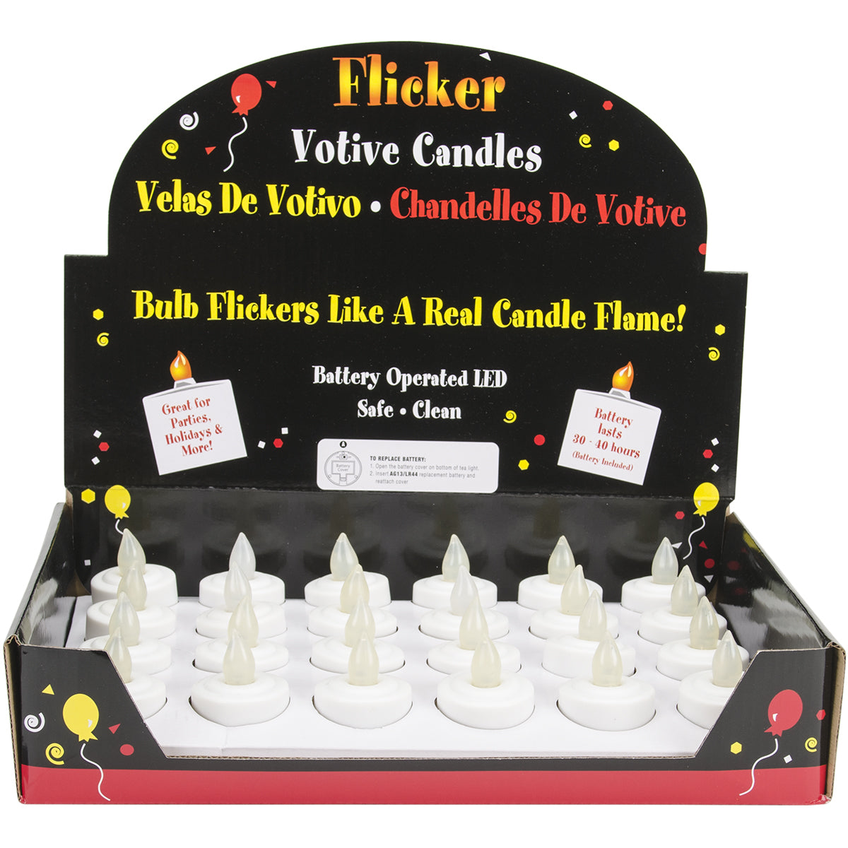 LED Votive Flicker C and le White