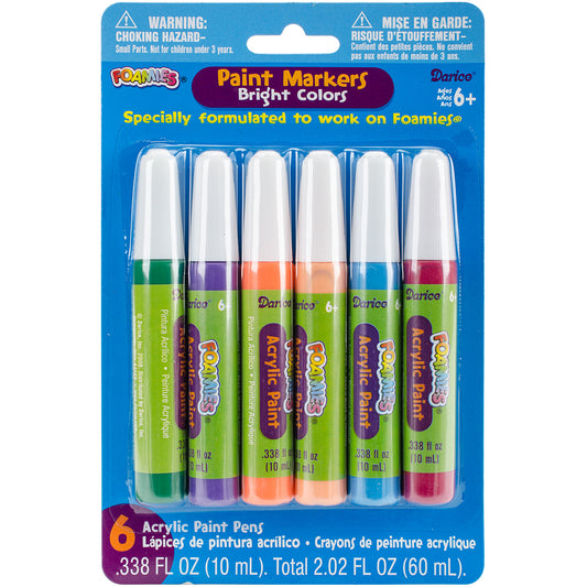 Foamie Bright Paint Colors Marker Set 0.34oz