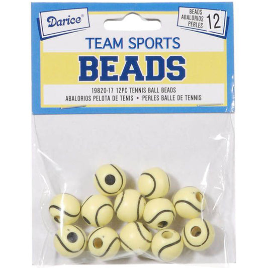 Team Sports Beads 12 mm Tennis Ball