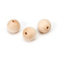 Big Value Wood Round Bead Natural 25Mm