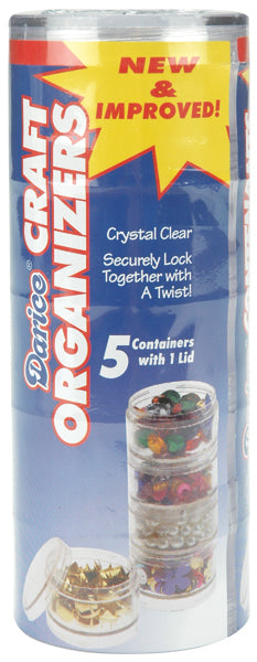 Bead Caddy Box Round Clear 50mm