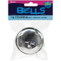 Jingle Bell Silver with Star Cutouts 2.75 Inches