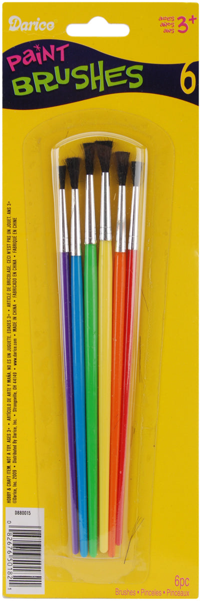 Paintbrush Set Assorted Colors