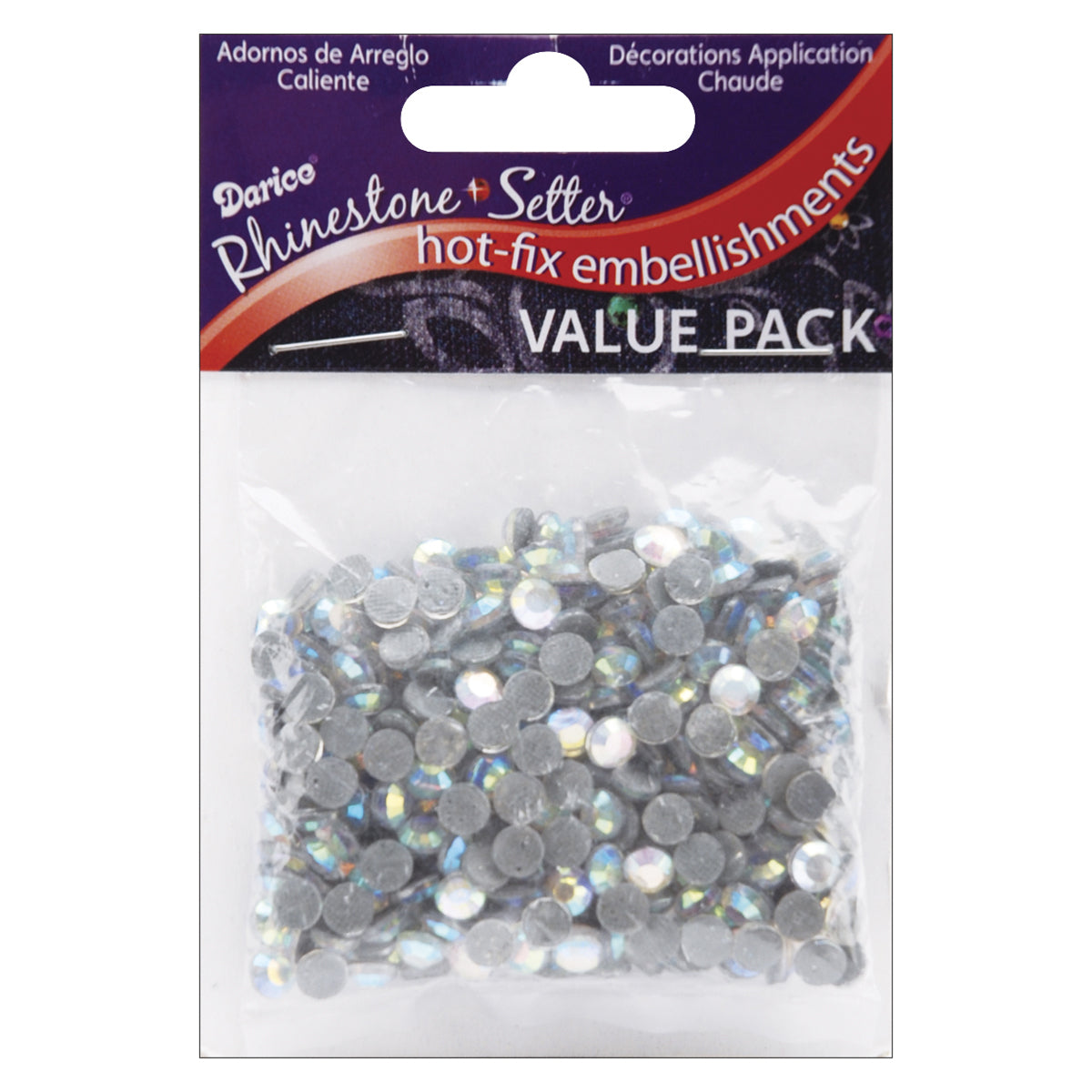 Rhinestone Setter Hot Fix Glass Stones 5 mm Crystal Ab