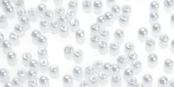 Pearl Beads Round White 3mm