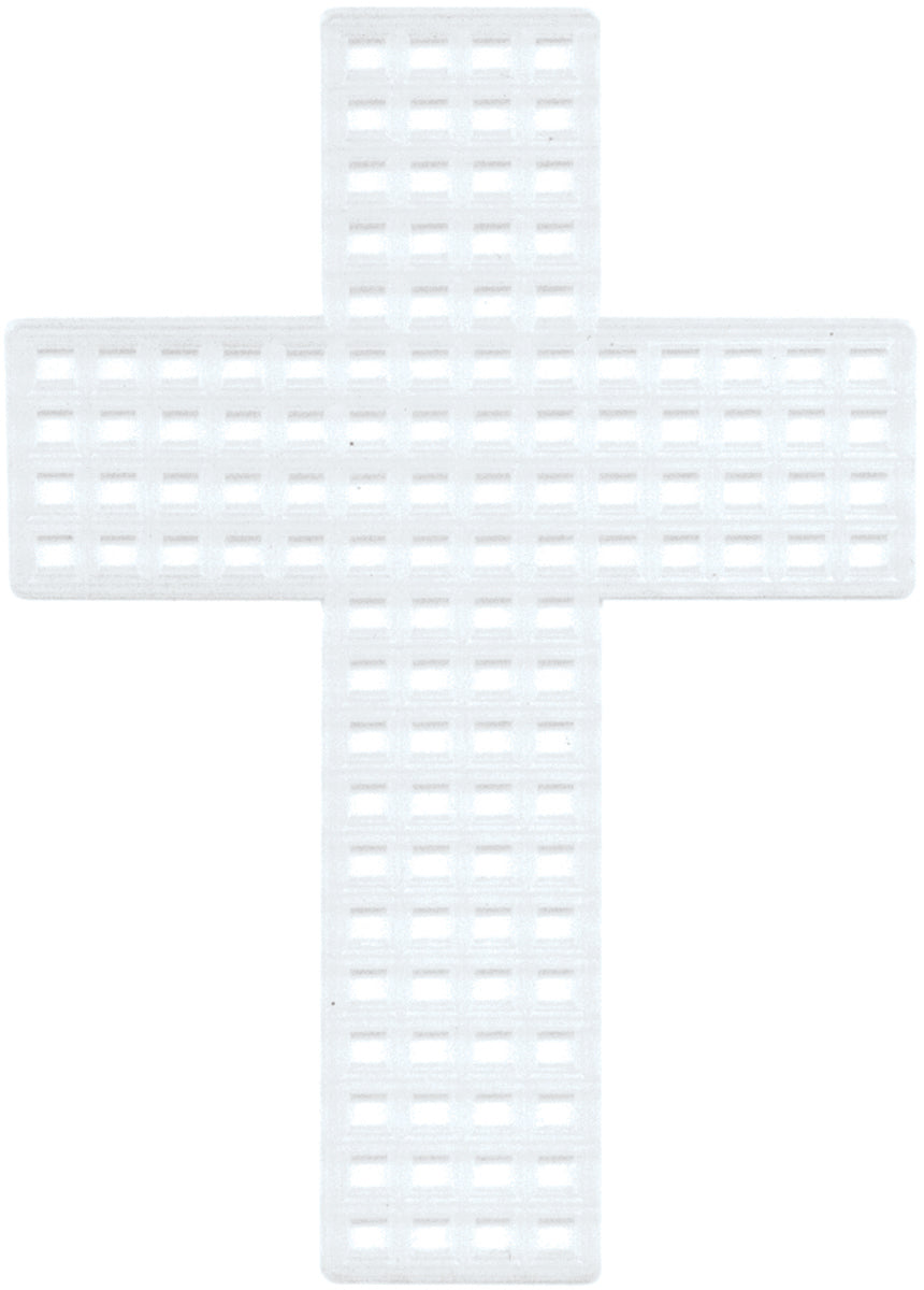 Plastic Canvas Shape Crosses 3 Inches Clear