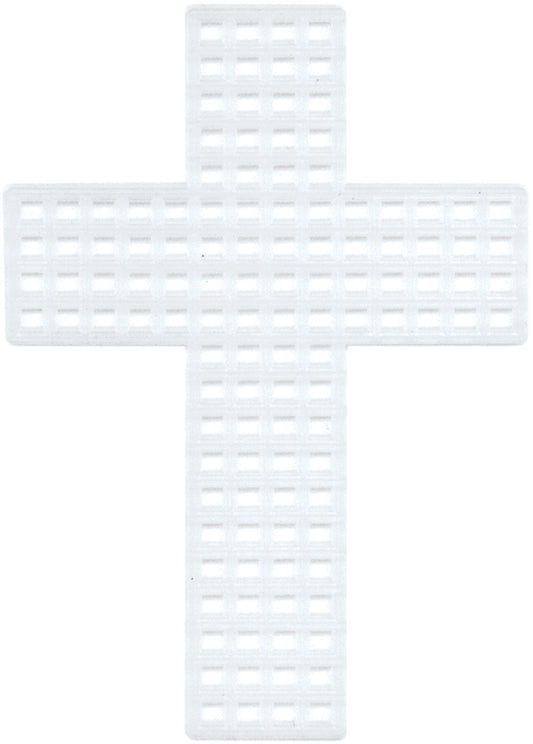 Plastic Canvas Shape Crosses 3 Inches Clear