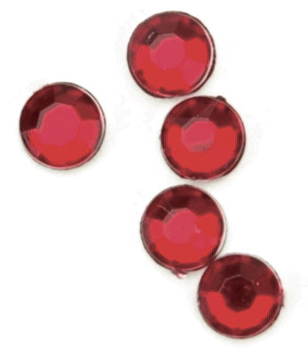 Round Rhinestones Embellishment 5mm Ruby