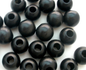 Macrame Craft Wood Beads 20Mm Black