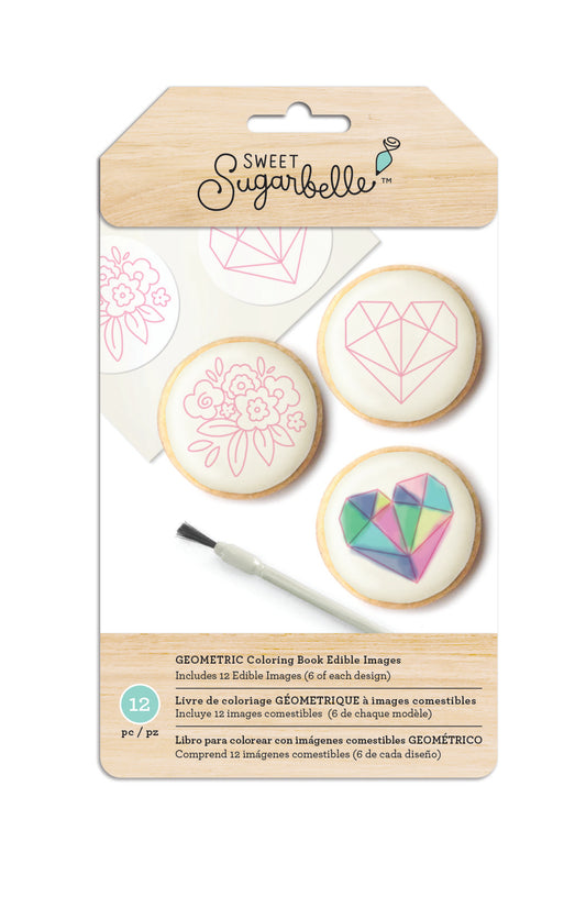 Geometric Coloring Book Edible Images