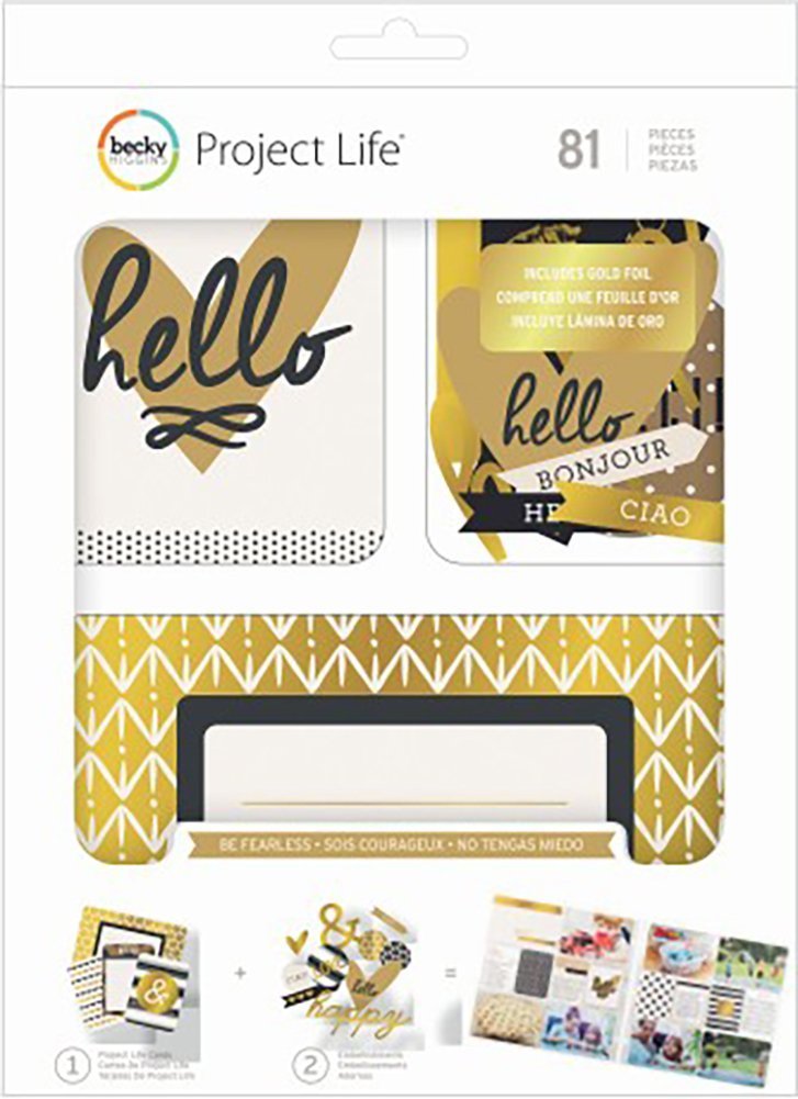 Becky Higgs Project Life New Be Fearless Kit Cludes Gold Foil