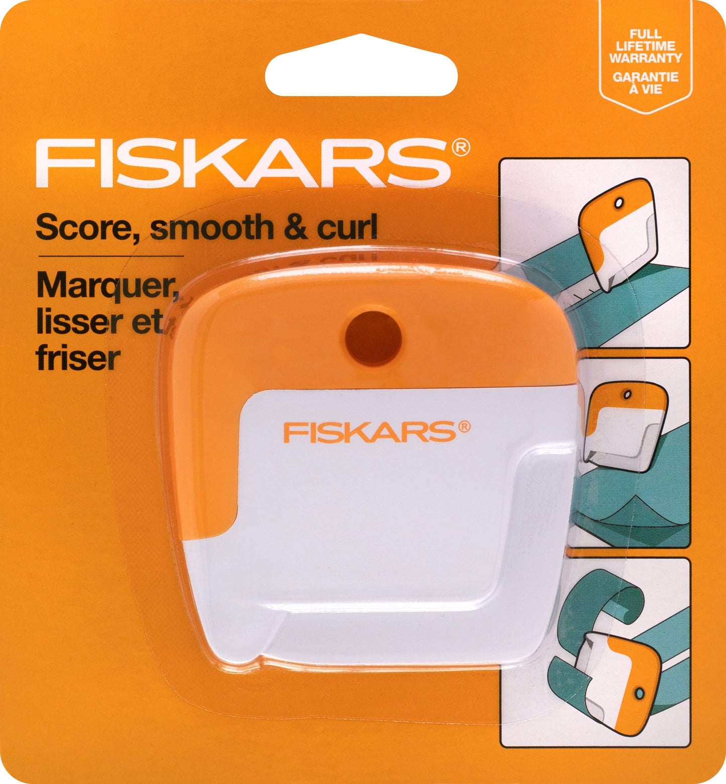 Fiskars Paper Curler White Per Orange