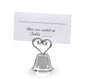 Place Card Holder Bell Silver 2.5 Inches