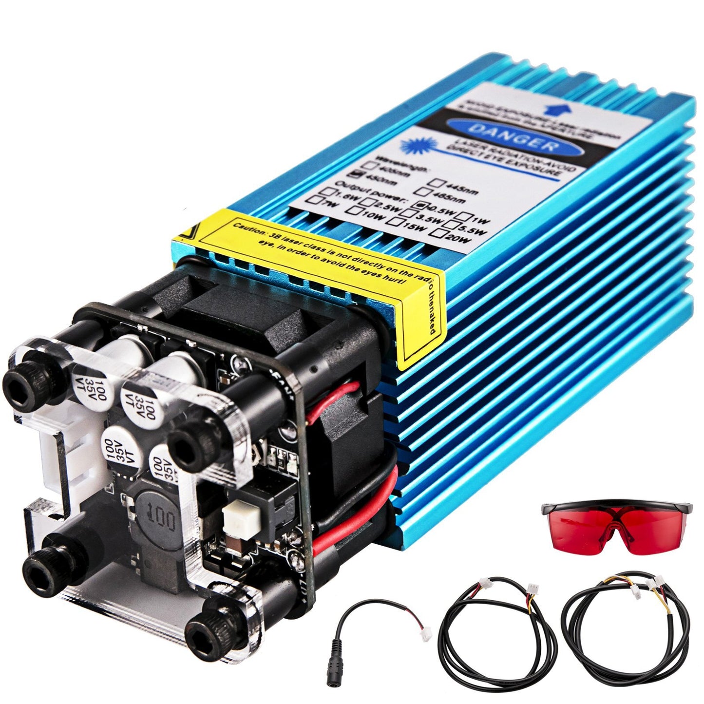 500mw Laser Module Head Ttl Focusable Blue 445nm 12v Laser Head For Cnc Engraver