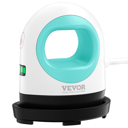 VEVOR Mini Heat Press Machine Small Portable Heat Transfer Machine Green+White