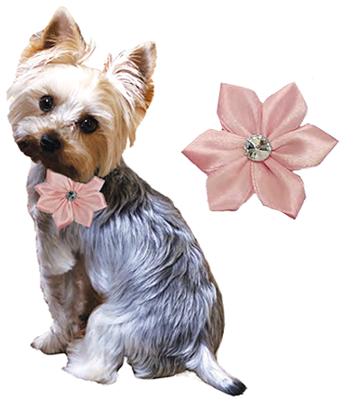 Fashion Pet Flower Pet Apparel Accessories Pink M L