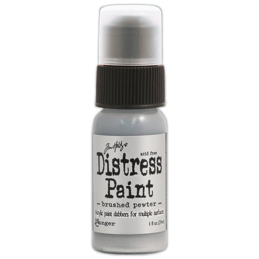 Ranger Tim Holtz Distress Paint Bottle Brushed Pewter