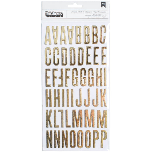 Clearly Posh Collection Thickers Alphabet Gold Foil