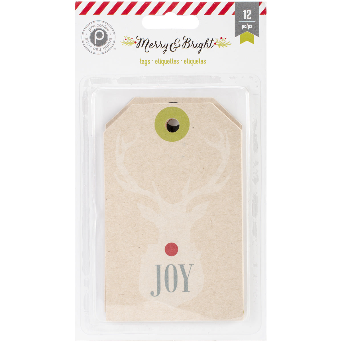 Merry and Bright Collection Christmas Kraft Tags