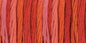 DMC Color Variations 6 Str and Embroidery Floss 8.7yd Wild Fire