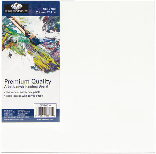 essentialsTM Premium Canvas Board 10 X10 inch inch