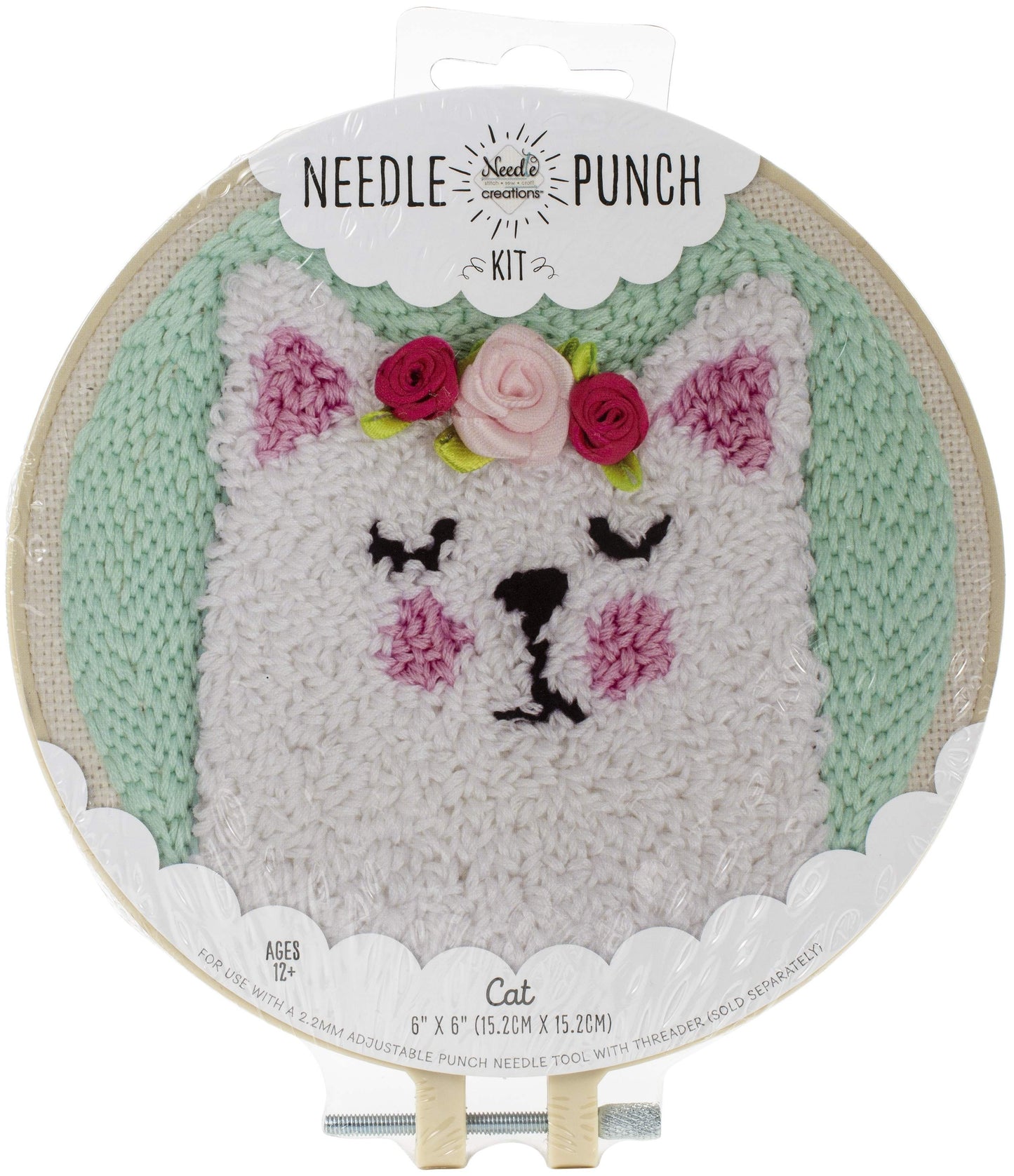 Fabric Editions Needle Creations Needle Punch Kit 6inches Cat