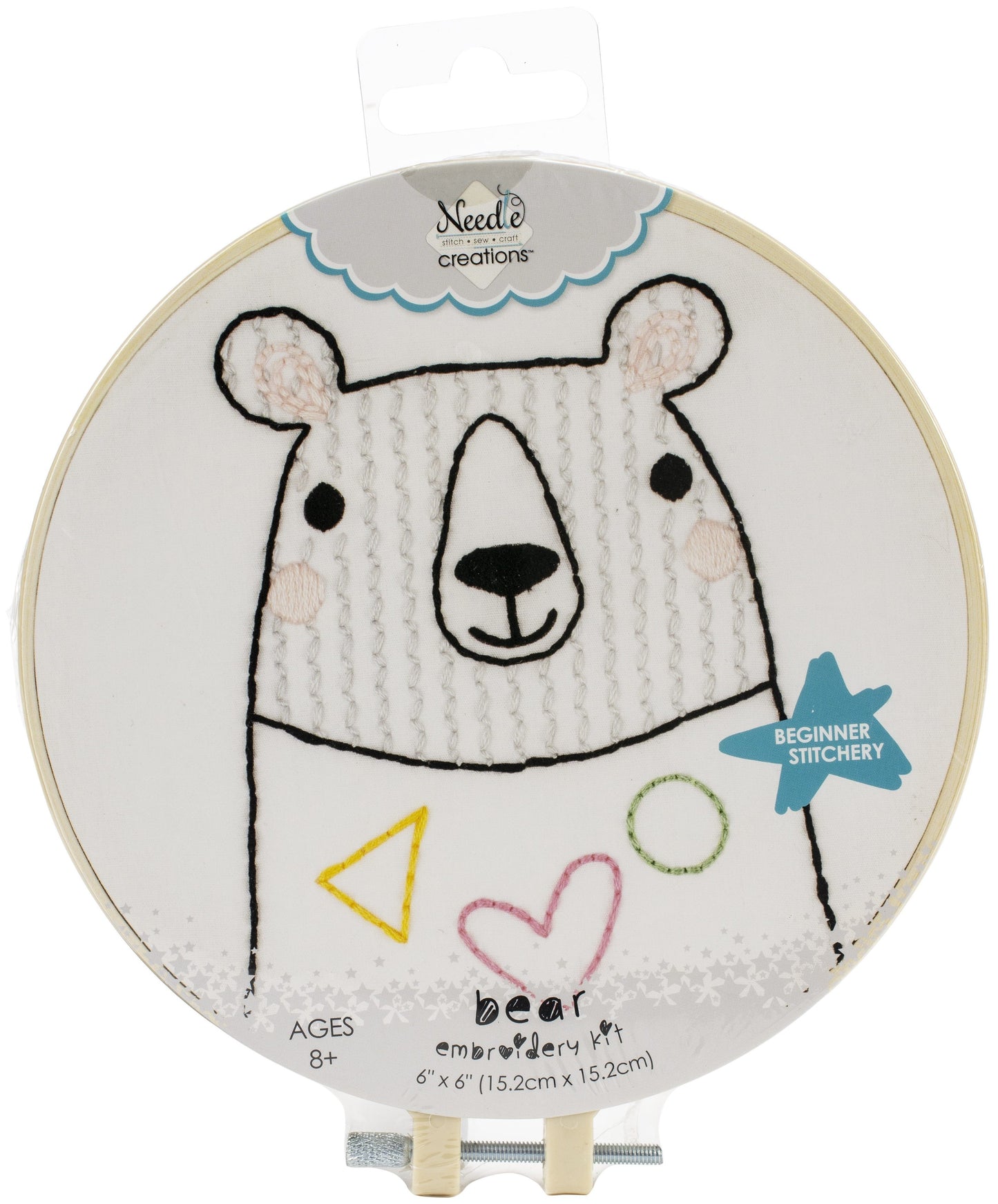 Fabric Editions Needle Creations Easy Stitch Kits Bear