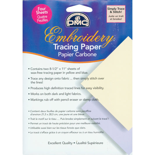 Dmc Embroidery Tracing Paper 8.5 inch X11 inch 4 Per Pkg