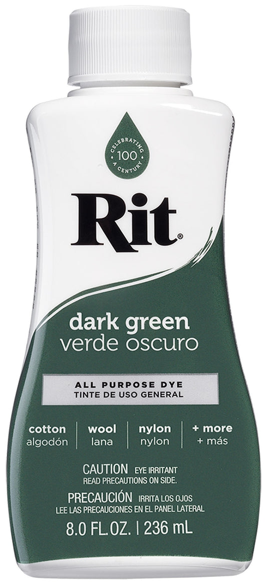 Rit Dye Liquid 8Oz Dark Green