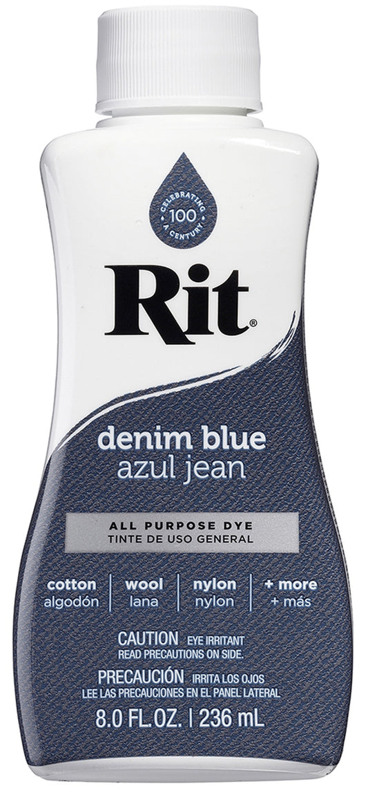 Rit Dye Liquid 8oz Denim Blue