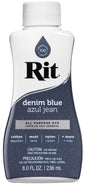 Rit Dye Liquid 8oz Denim Blue