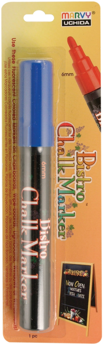 Bistro Chalk Marker 6mm Bullet Tip Blue