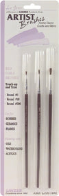 Red Sable Artist Brush Set-3 Per Pkg