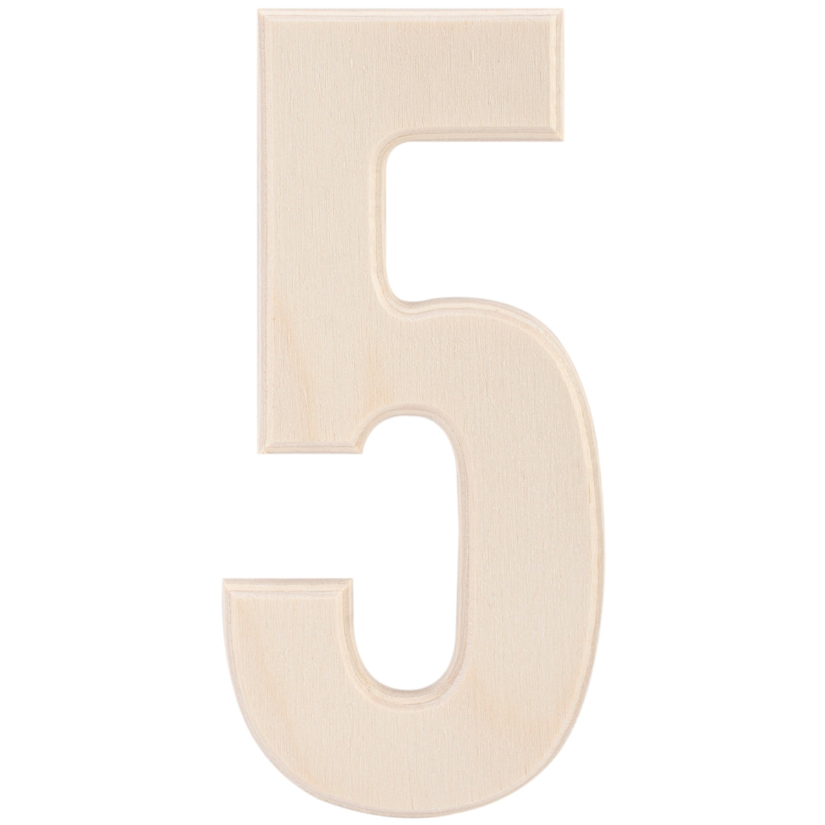 Baltic Birch University Font Letters and Numbers 5.25 5 inch