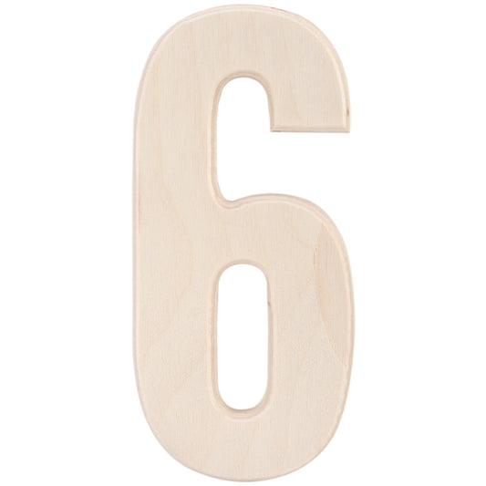 Baltic Birch University Font Letters and Numbers 5.25 6 inch